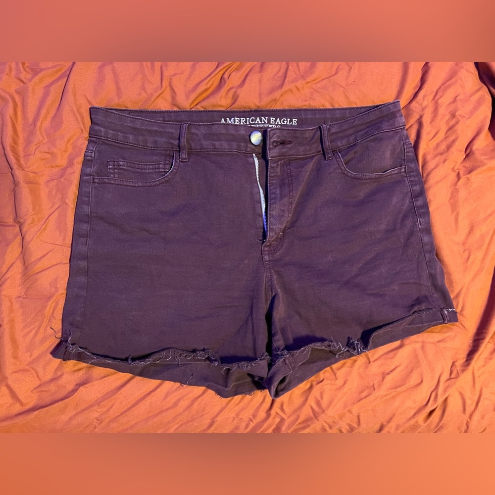 American Eagle Purple Jean Shorts